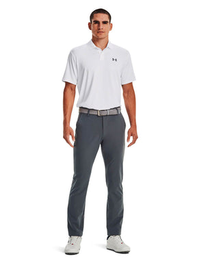 Polera manga corta de Golf para hombre Matchplay blanco Under Armour.