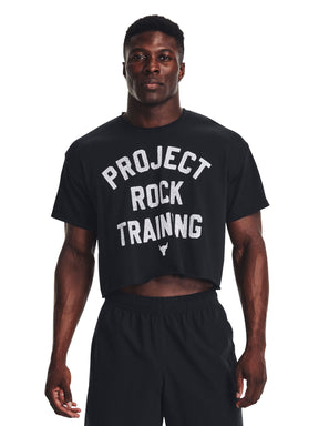 Polera manga corta UA Project Rock Stay Hungry para hombre