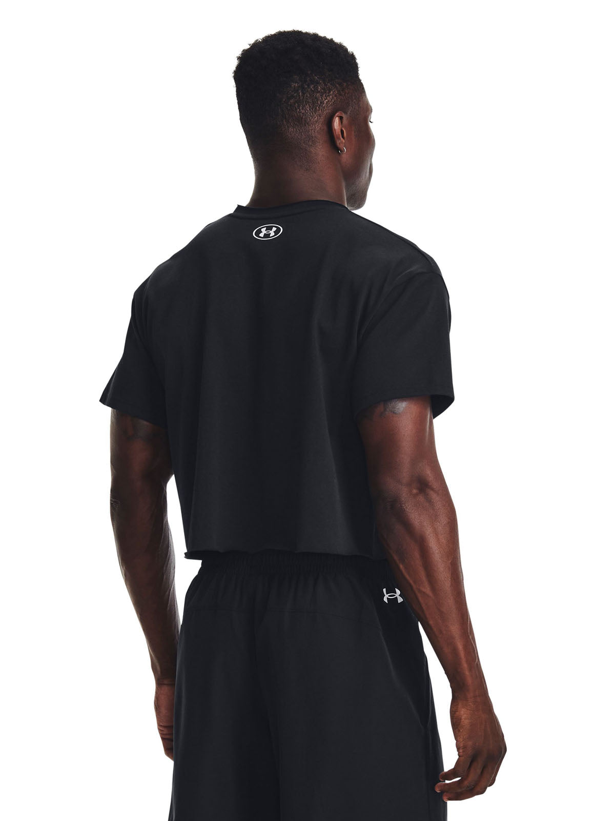 Polera manga corta UA Project Rock Stay Hungry para hombre