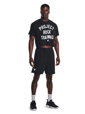 Polera manga corta UA Project Rock Stay Hungry para hombre