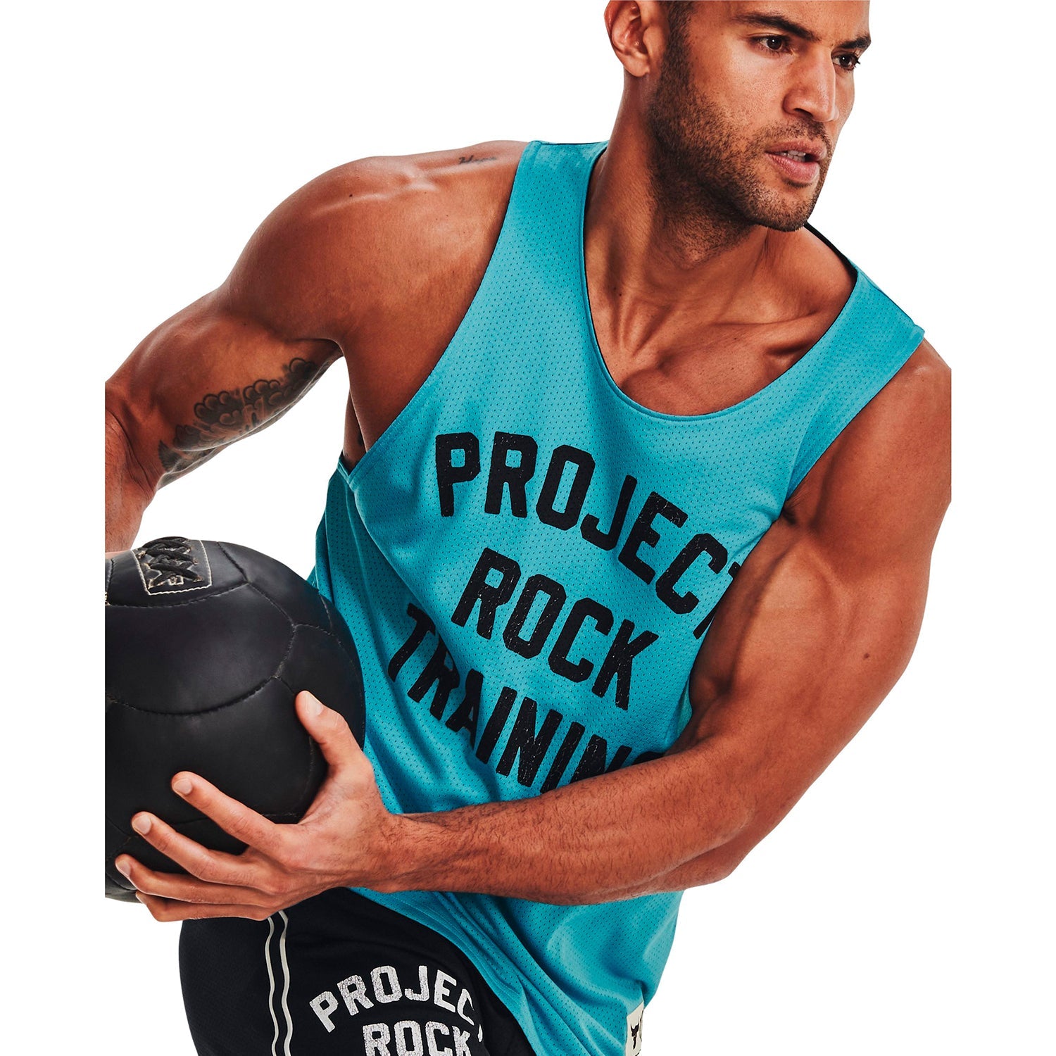 Polera sin mangas de malla reversible Project Rock para hombre