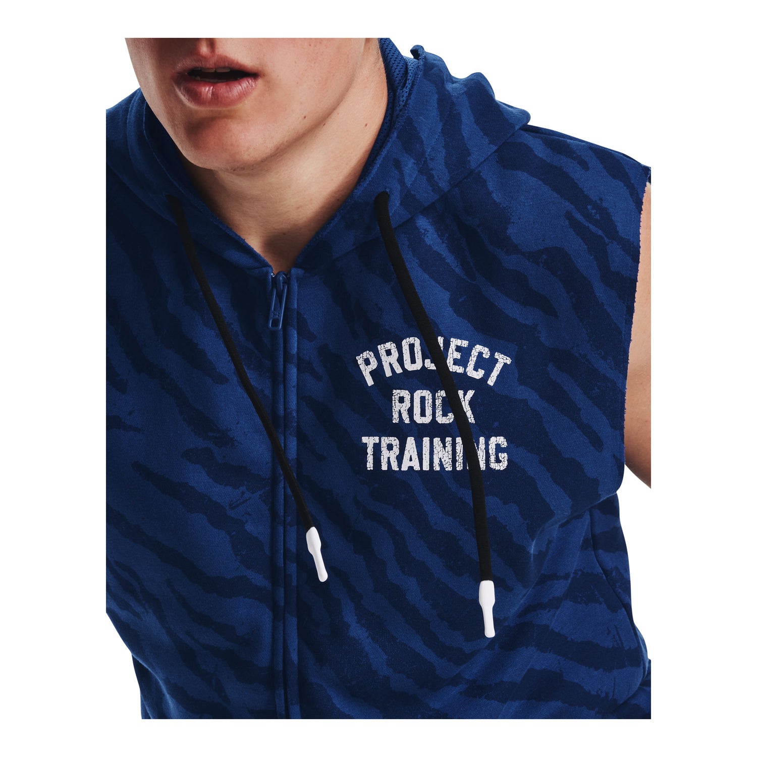 Polerón sin mangas UA Project Rock Rival Full Zip para hombre