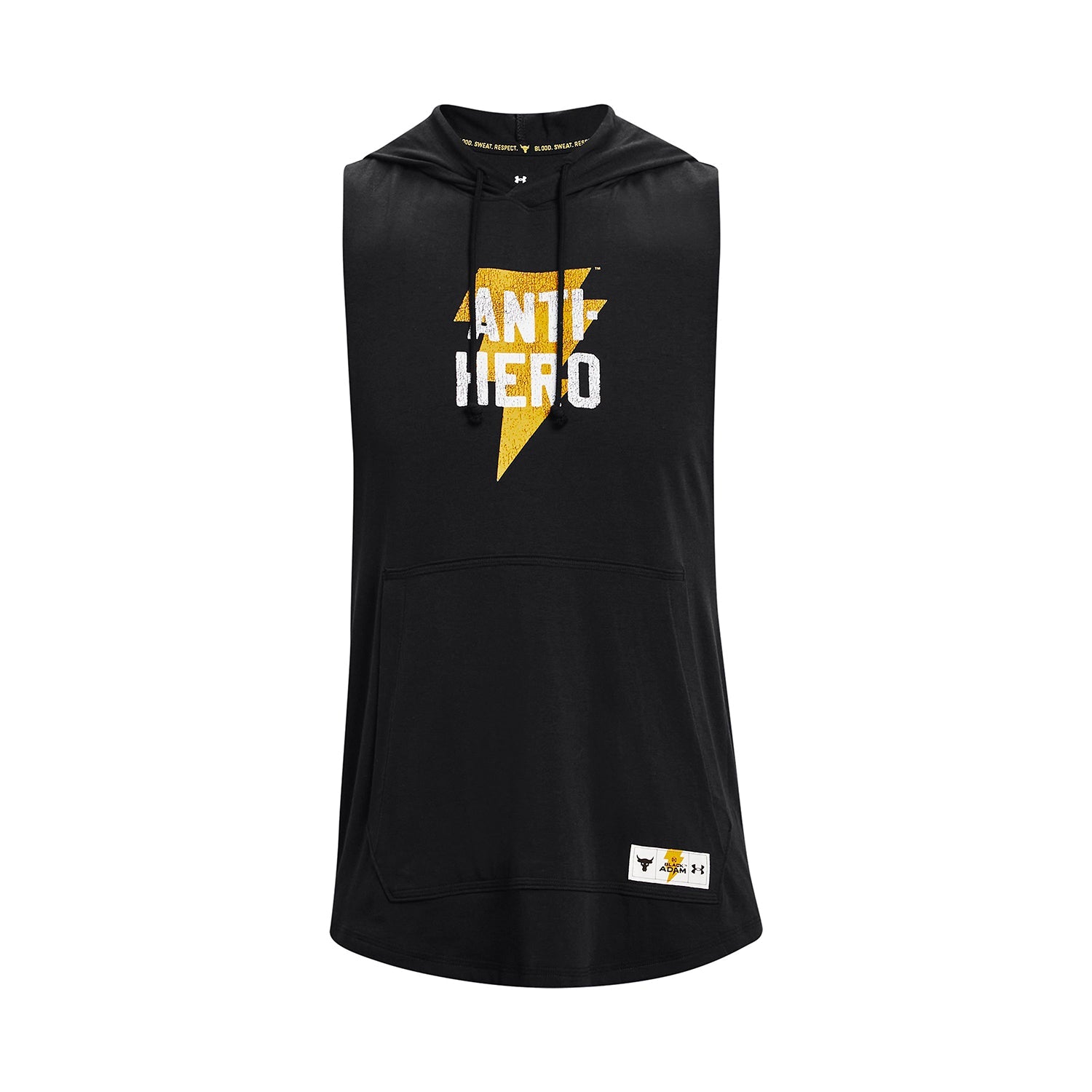 Polerón con gorro sin mangas Project Rock Black Adam para hombre