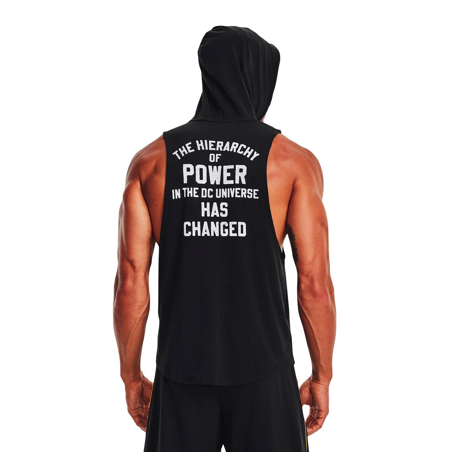 Polerón con gorro sin mangas Project Rock Black Adam para hombre