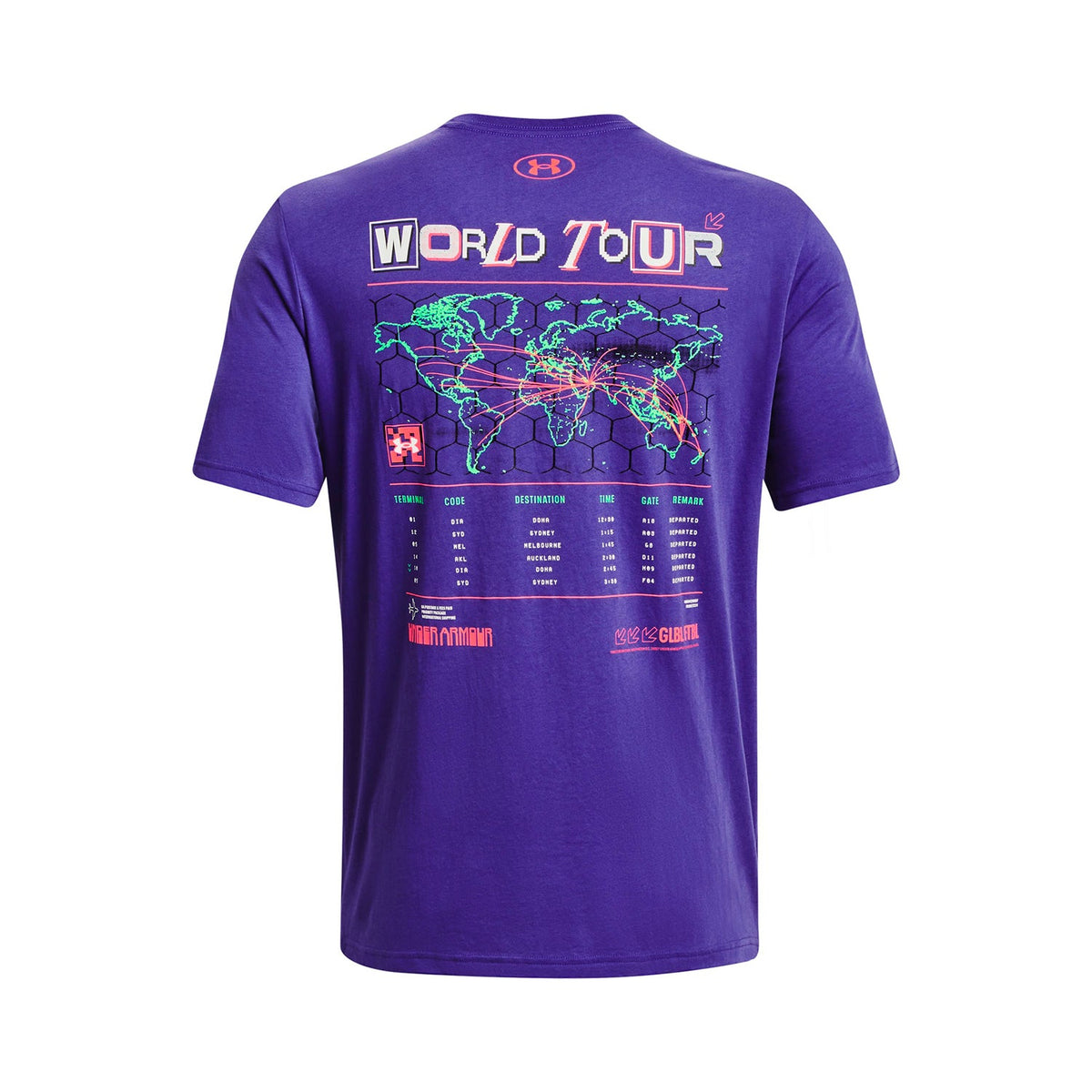 Polera manga corta World Tour para hombre Under Armour