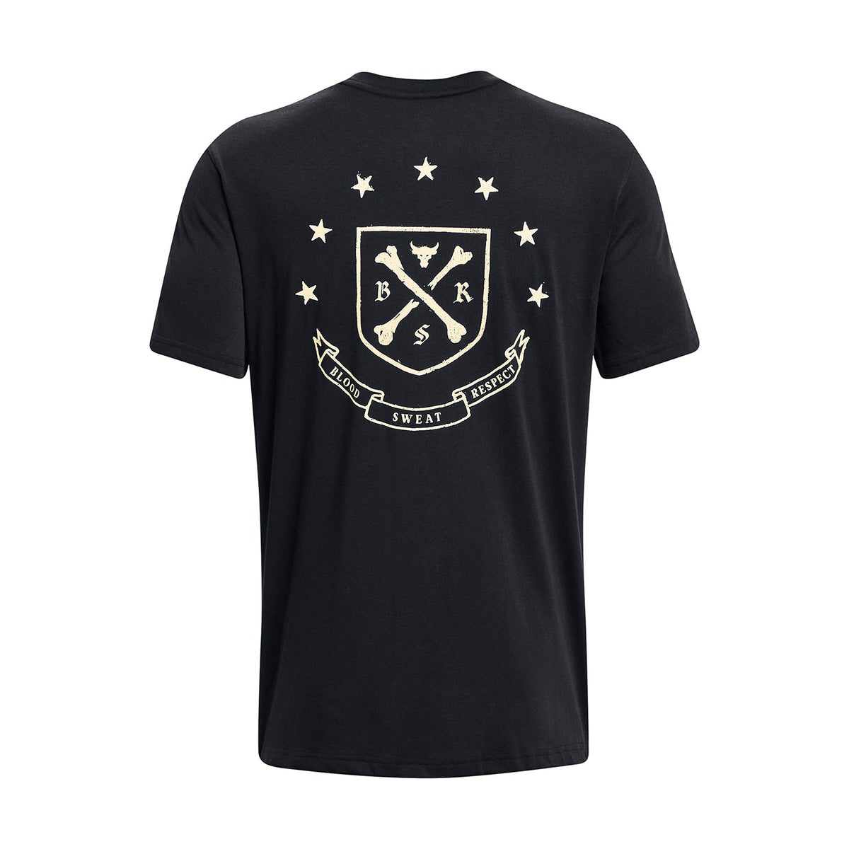 Polera manga corta Heavy Weight Project Rock Crest para hombre Under Armour