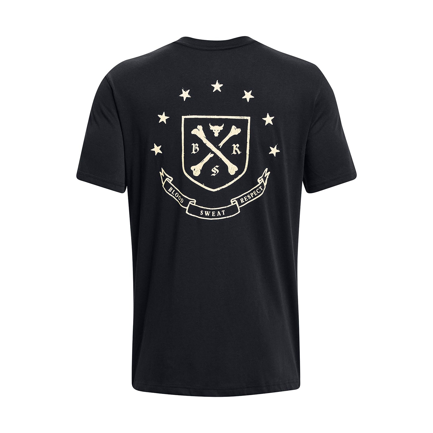 Polera manga corta Heavy Weight Project Rock Crest para hombre Under Armour