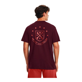 Polera manga corta Heavy Weight Project Rock Crest para hombre Under Armour