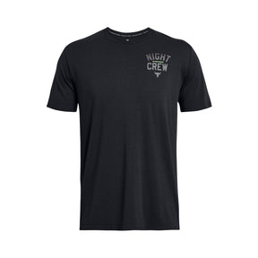 Polera manga corta Project Rock Night Crew para hombre Under Armour
