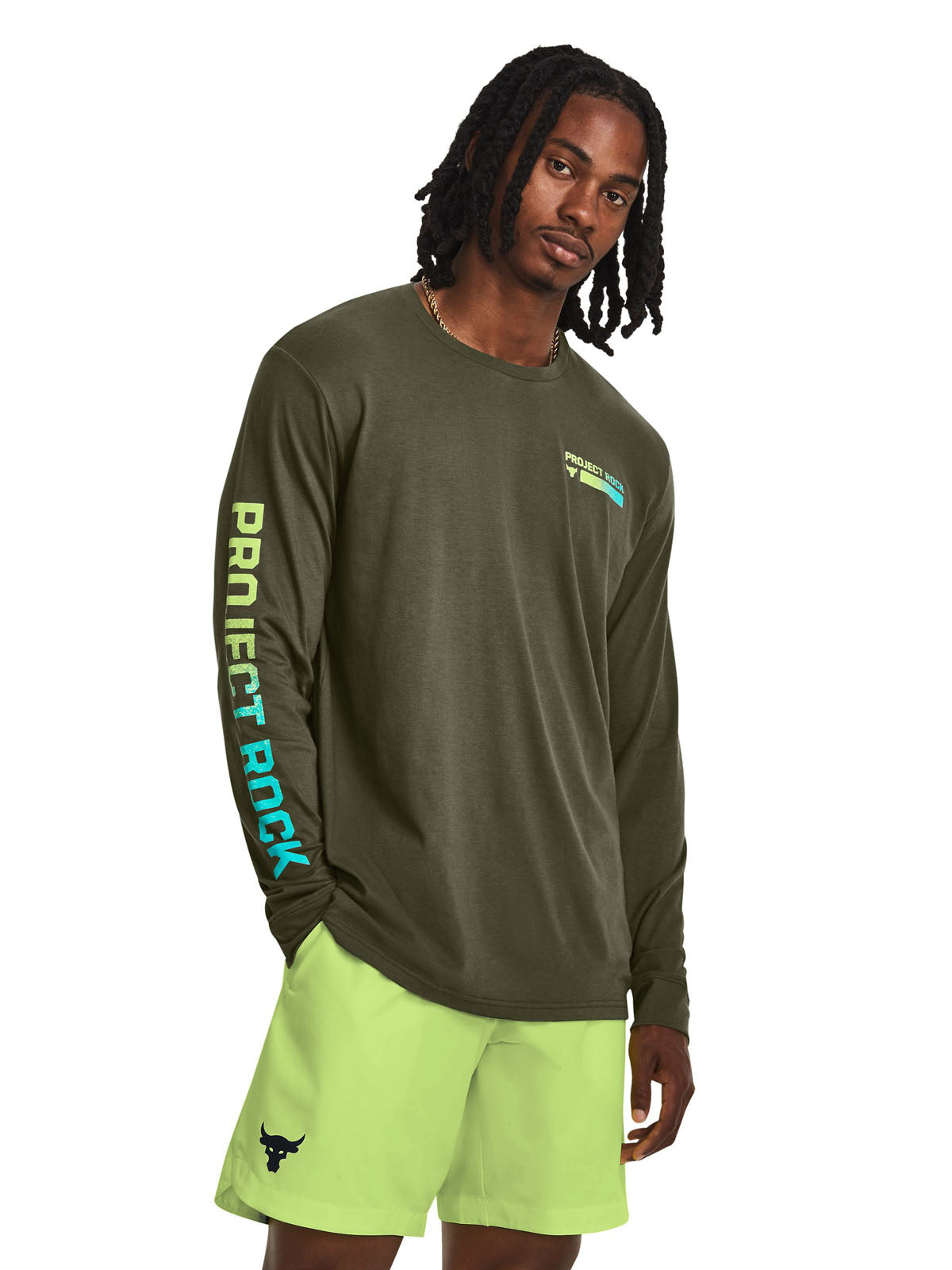 Polera manga larga Project Rock Brahma para hombre