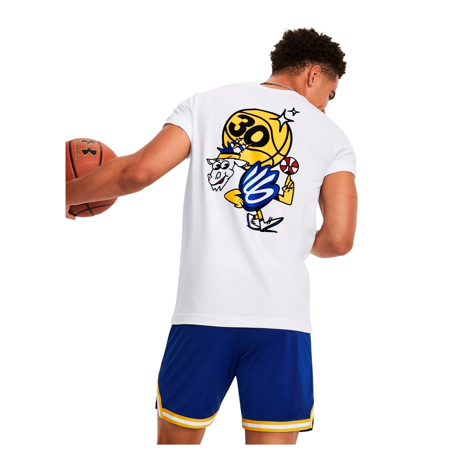 Polera manga corta Curry Dub GOAT para hombre Under Armour