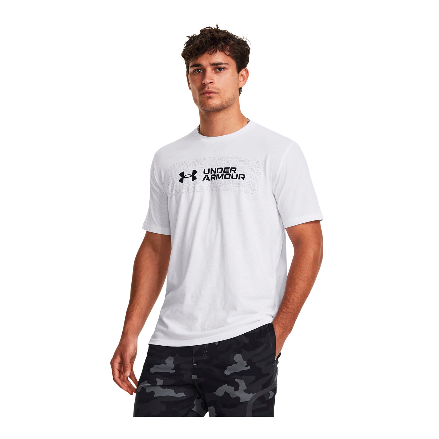 Polera manga corta Wordmark para hombre Under Armour