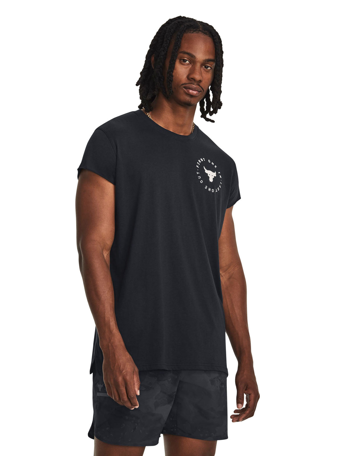 Polera manga corta de Project Rock para hombre Under Armour