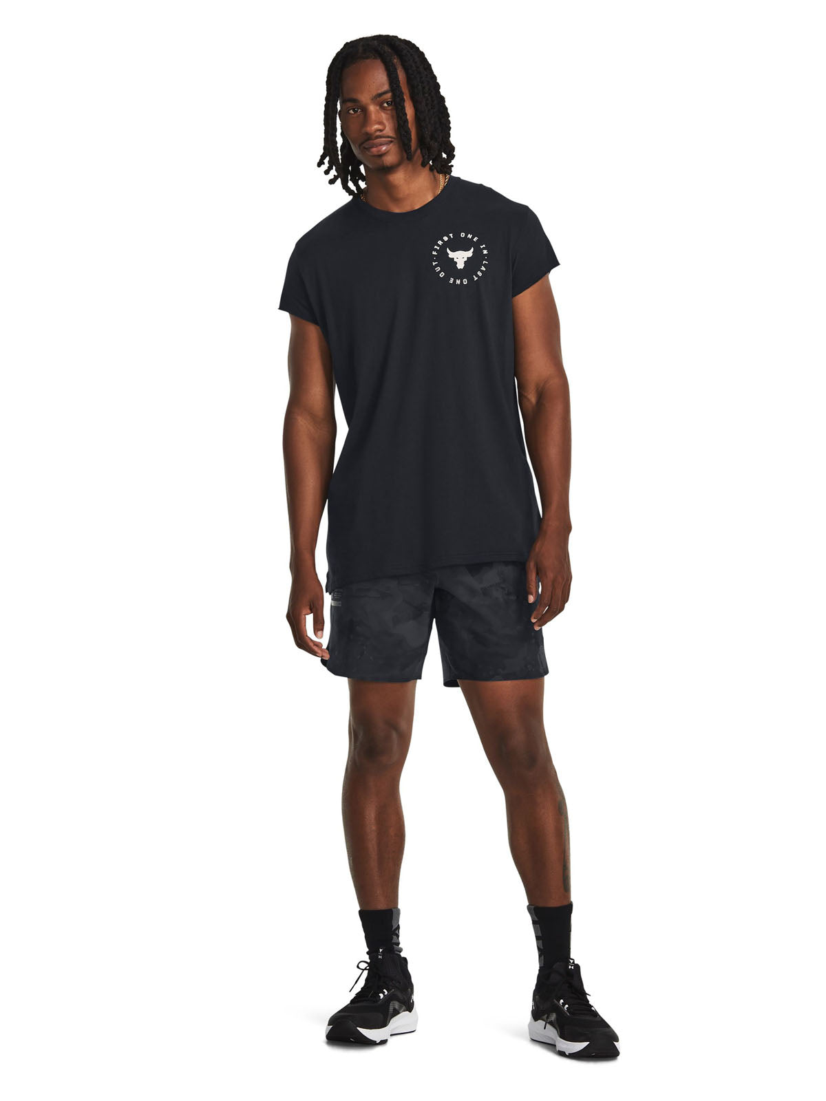 Polera manga corta de Project Rock para hombre Under Armour