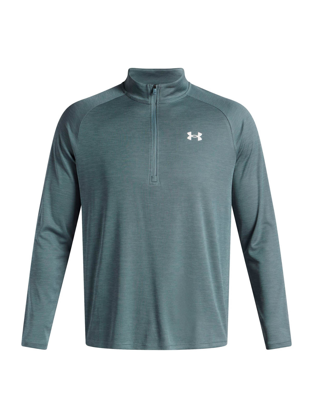 Polerón de entrenamiento para hombre Tech Textured ½ Zip azul Under Armour