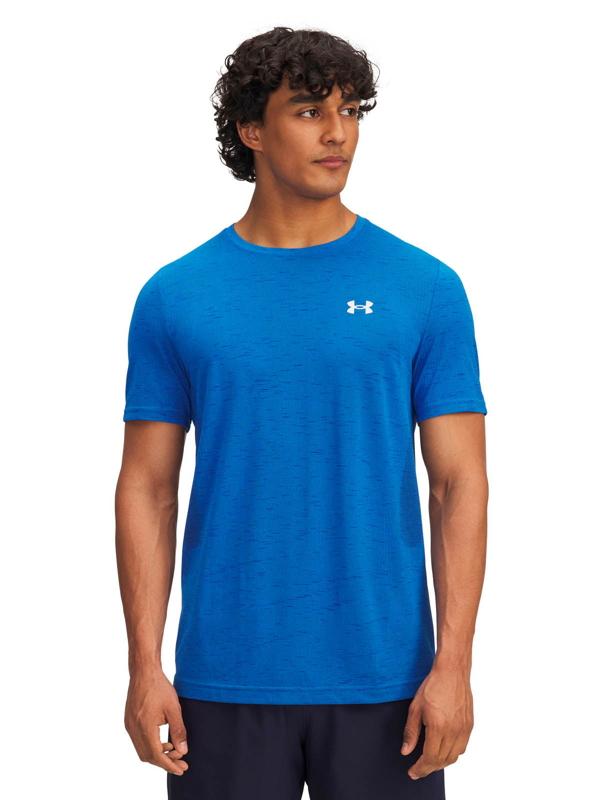 Polera manga corta de entrenamiento para hombre Vanish Seamless azul Under Armour