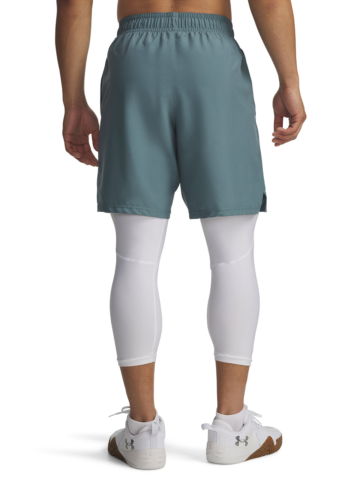 Short de entrenamiento para para hombre Tech Woven Wordmark Azul Under Armour