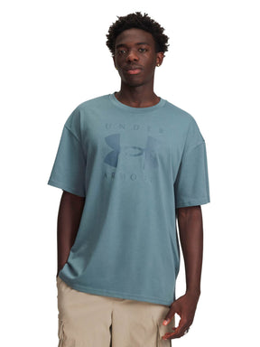 Polera manga corta Lifestyle para Hombre Heavyweight Oversized Azul Under Armour