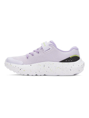 Zapatilla Running Niña Preescolar Surge 4 AC Morado Under Armour