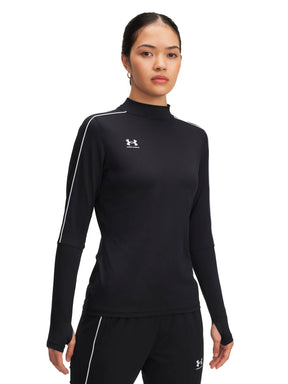 Polerón Football para mujer Challenger Midlayer negro Under Armour