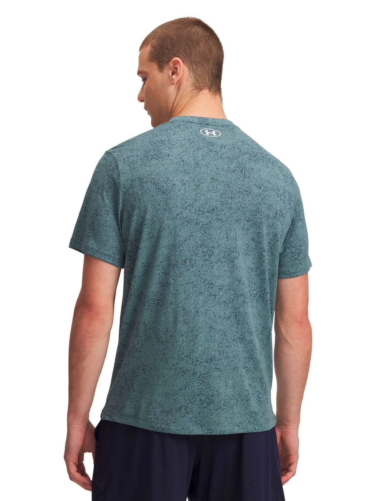 Polera manga corta de entrenamiento para hombre Tech azul Under Armour