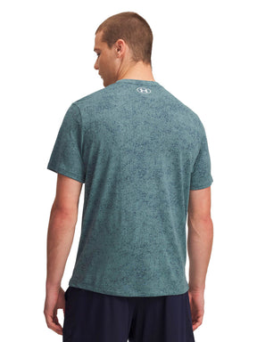 Polera manga corta de entrenamiento para hombre Tech azul Under Armour