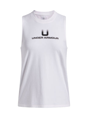 Polera sin mangas Lifestyle para mujer Varsity U blanco Under Armour