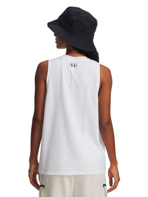 Polera sin mangas Lifestyle para mujer Varsity U blanco Under Armour