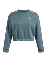 Polerón Lifestyle para mujer Rival Fleece Piped azul Under Armour