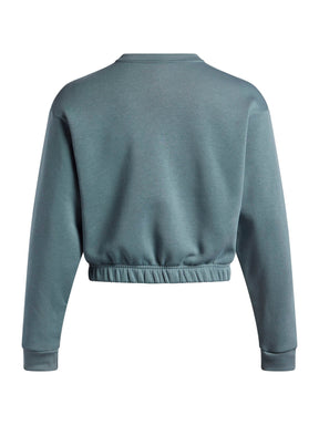 Polerón Lifestyle para mujer Rival Fleece Piped azul Under Armour