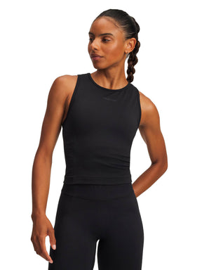 Polera sin mangas de entrenamiento para mujer Project Rock negra Under Armour