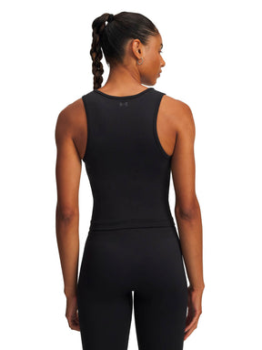Polera sin mangas de entrenamiento para mujer Project Rock negra Under Armour