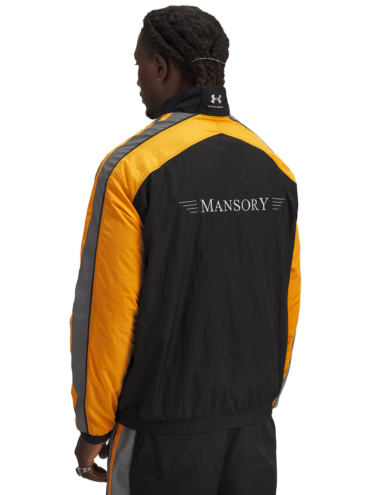 Poleron Lifestyle para hombre Mansory Icon Woven Track Negro Under Armour